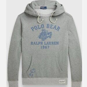 NWT - Polo Bear Hoodie - Heather Grey - Men's Medium